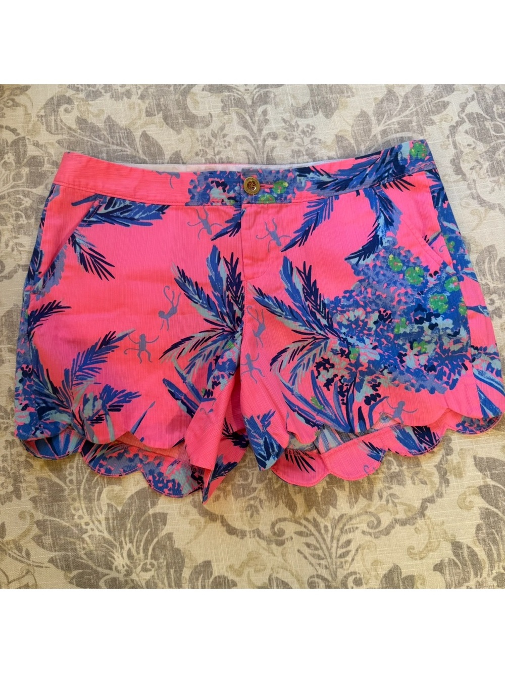 Lilly Pulitzer ✨EUC✨ Buttercup “Out On A Limb” Monkey Print Size 8